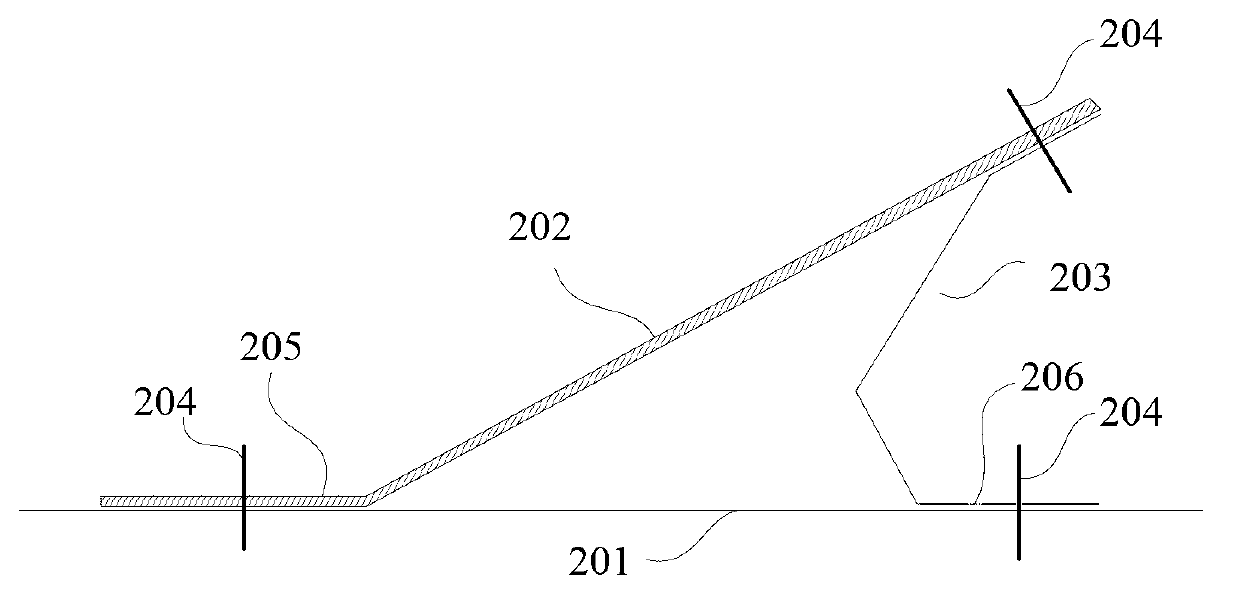 Runway end airplane blocking system