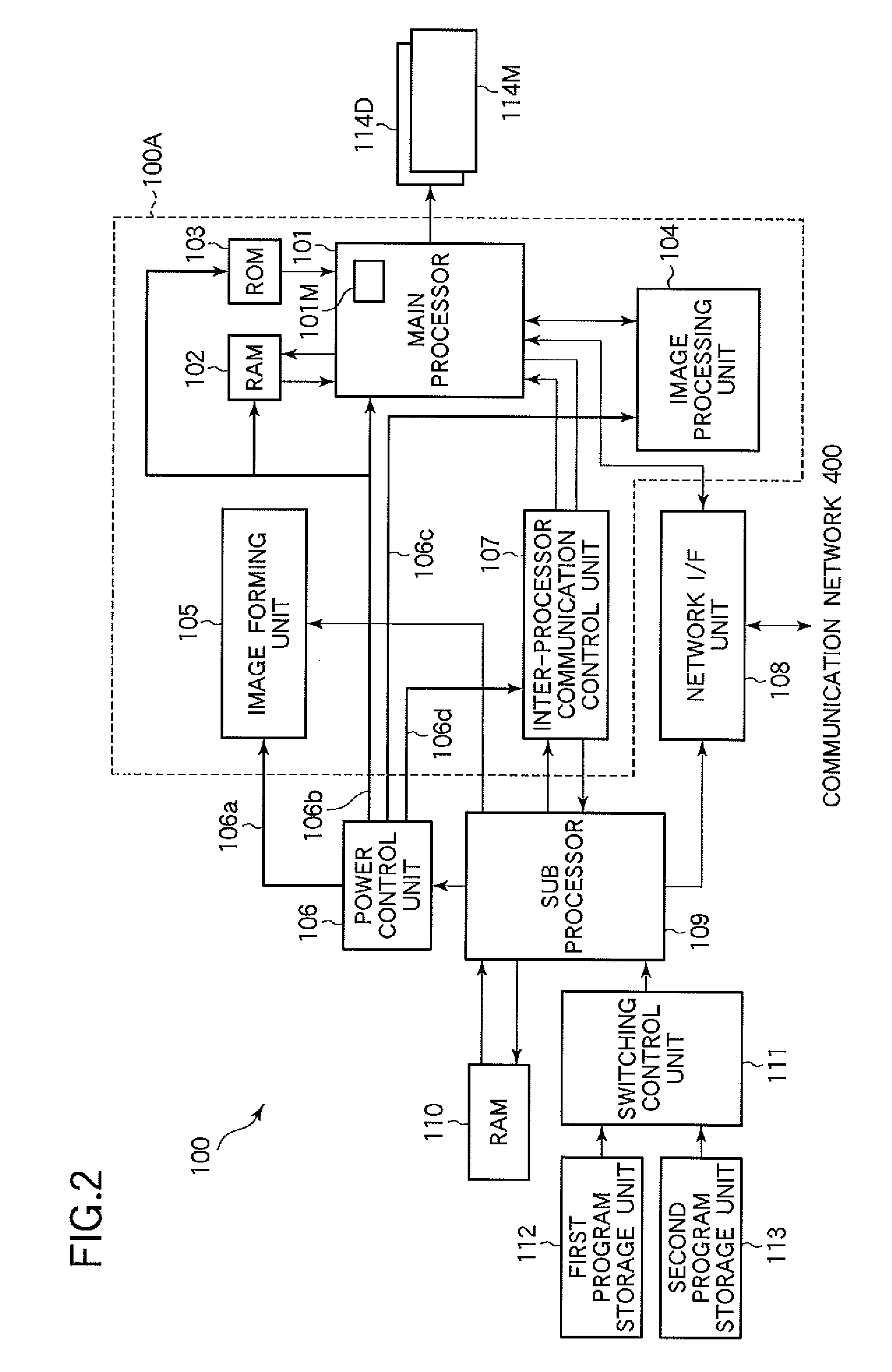 Image forming apparatus and image forming system with power-saving mode