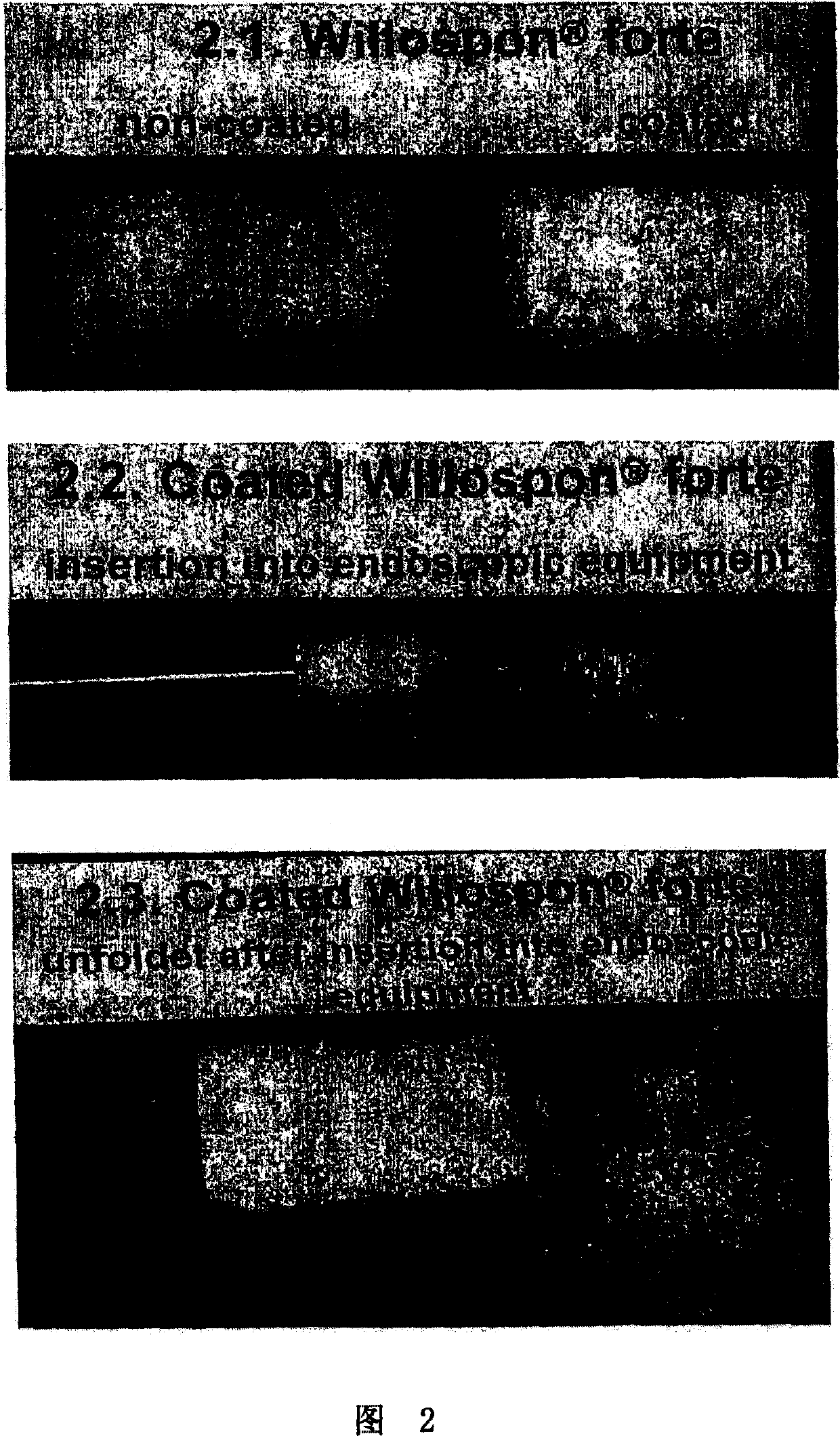 A suspension comprising fibrinogen, thrombin and alcohol and a method of coating a carrier with the same