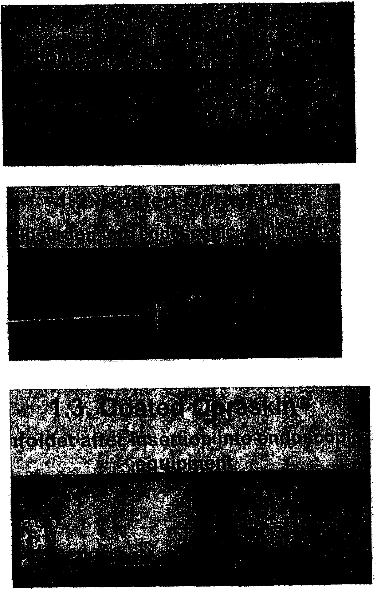 A suspension comprising fibrinogen, thrombin and alcohol and a method of coating a carrier with the same