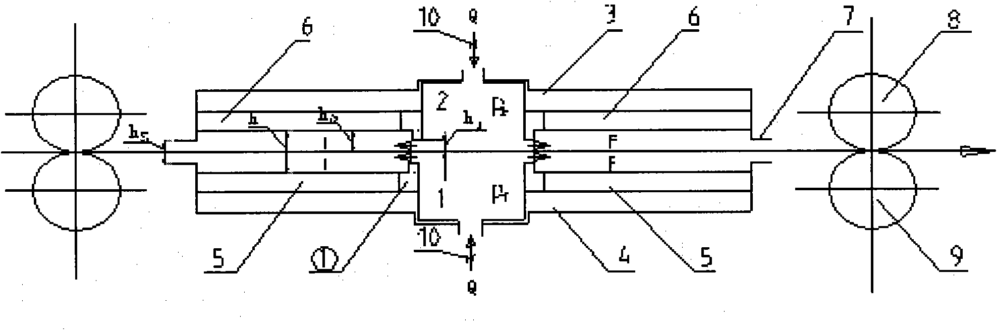 Static-pressure horizontal electroplating bath