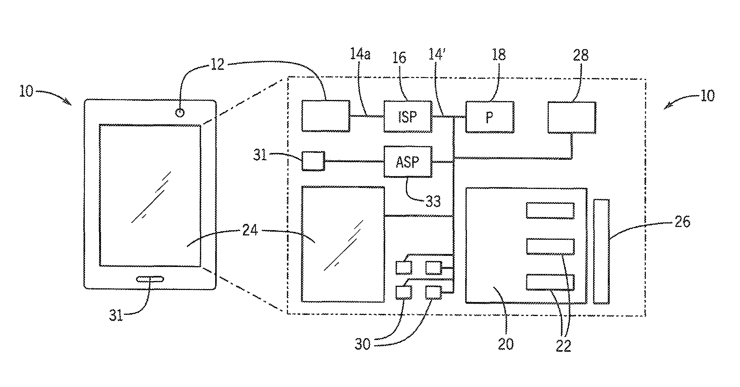 Signal processing circuit with multiple power modes