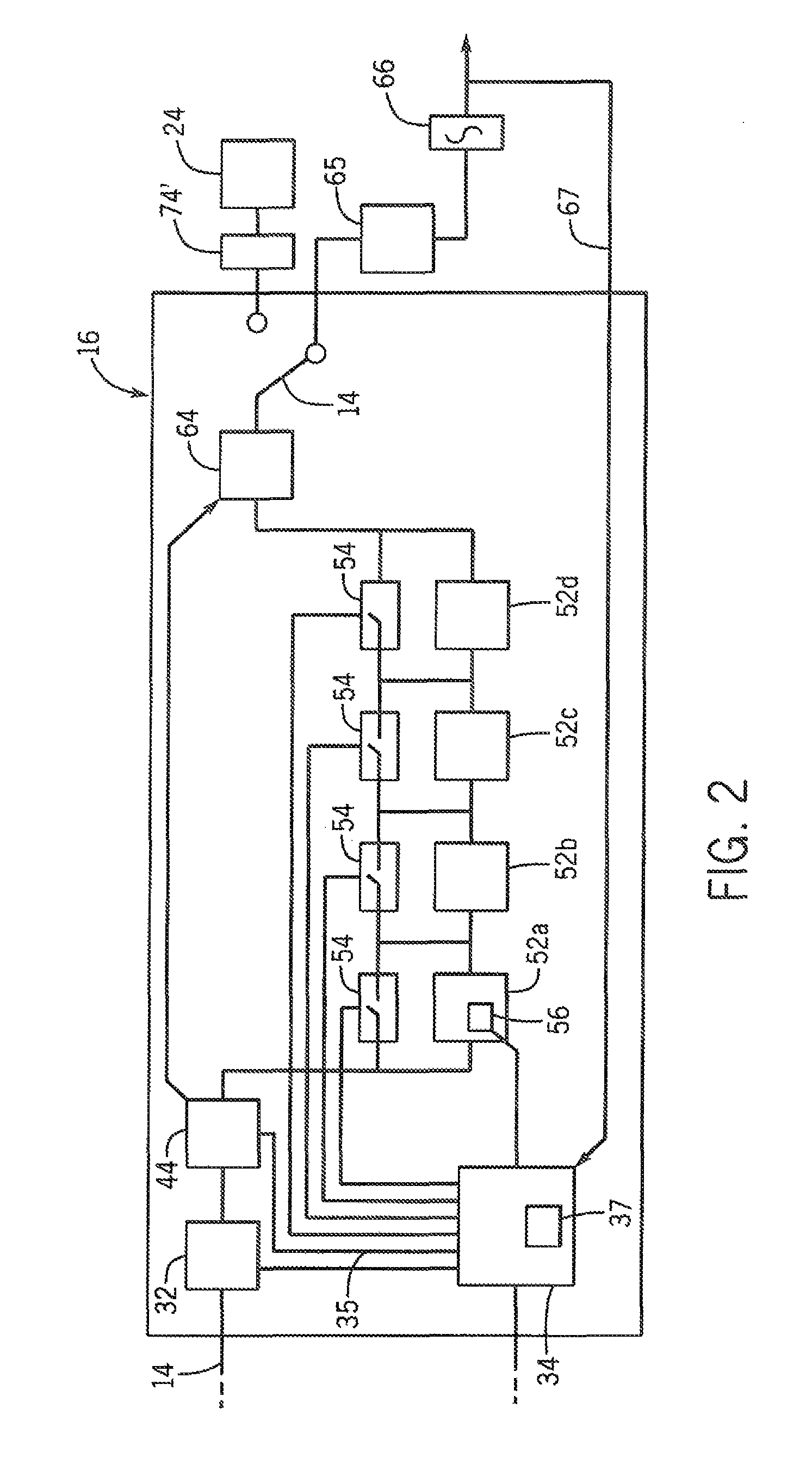 Signal processing circuit with multiple power modes