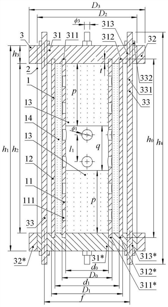 Low-equivalent toxic explosive air bag recovery type explosion-proof structures