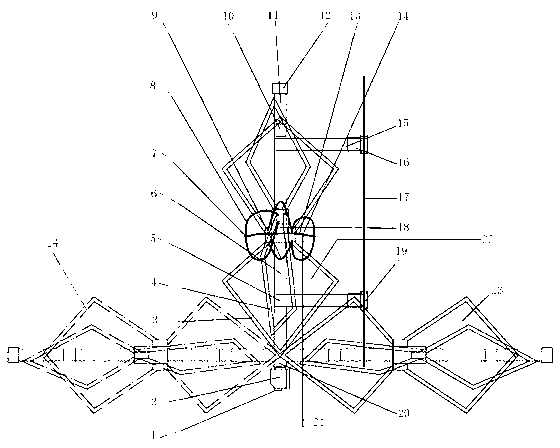 Diamond array digital television antenna and manufacturing method thereof