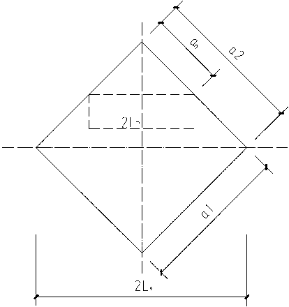 Diamond array digital television antenna and manufacturing method thereof