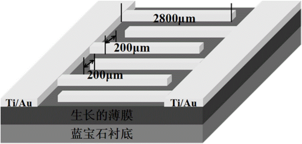 Zn: Ga2O3 film-based MSM structure solar-blind ultraviolet photoelectric detector and preparation method thereof