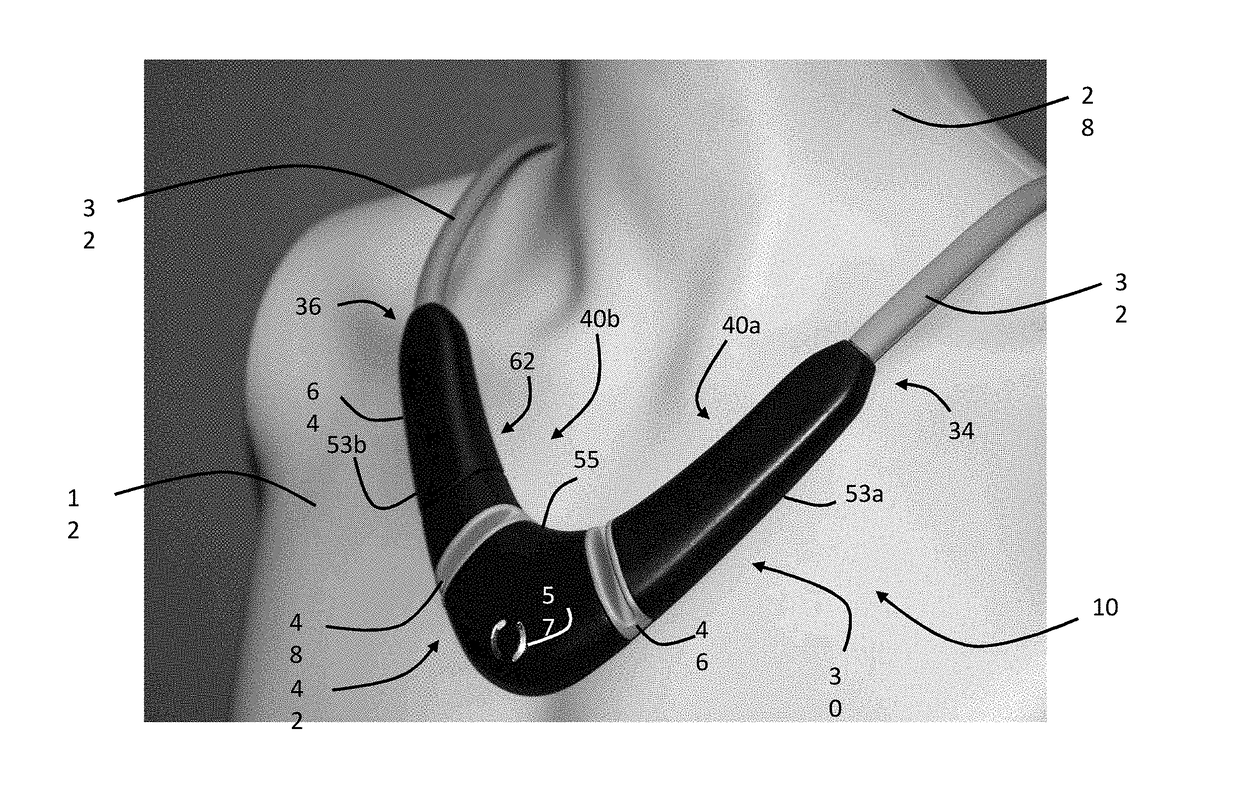 Neck-worn physiological monitor