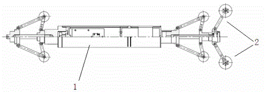 Pipeline track instrument provided with novel logging wheel