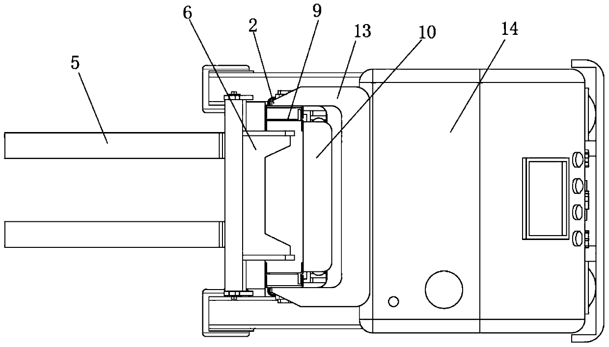 Automatic guided vehicle (AGV) forklift type intelligent carrying robot and working method thereof