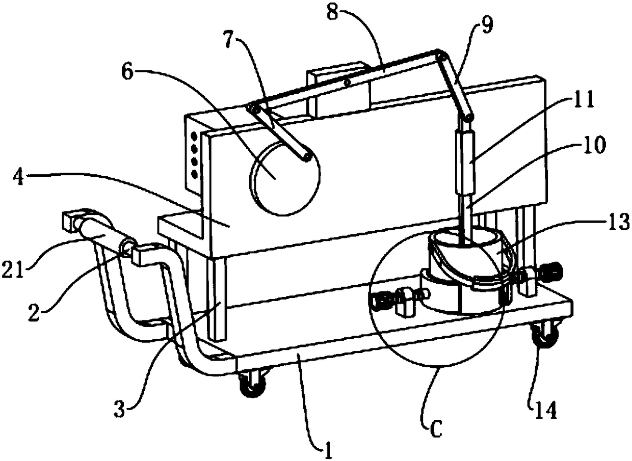 Caked chemical fertilizer mashing machine