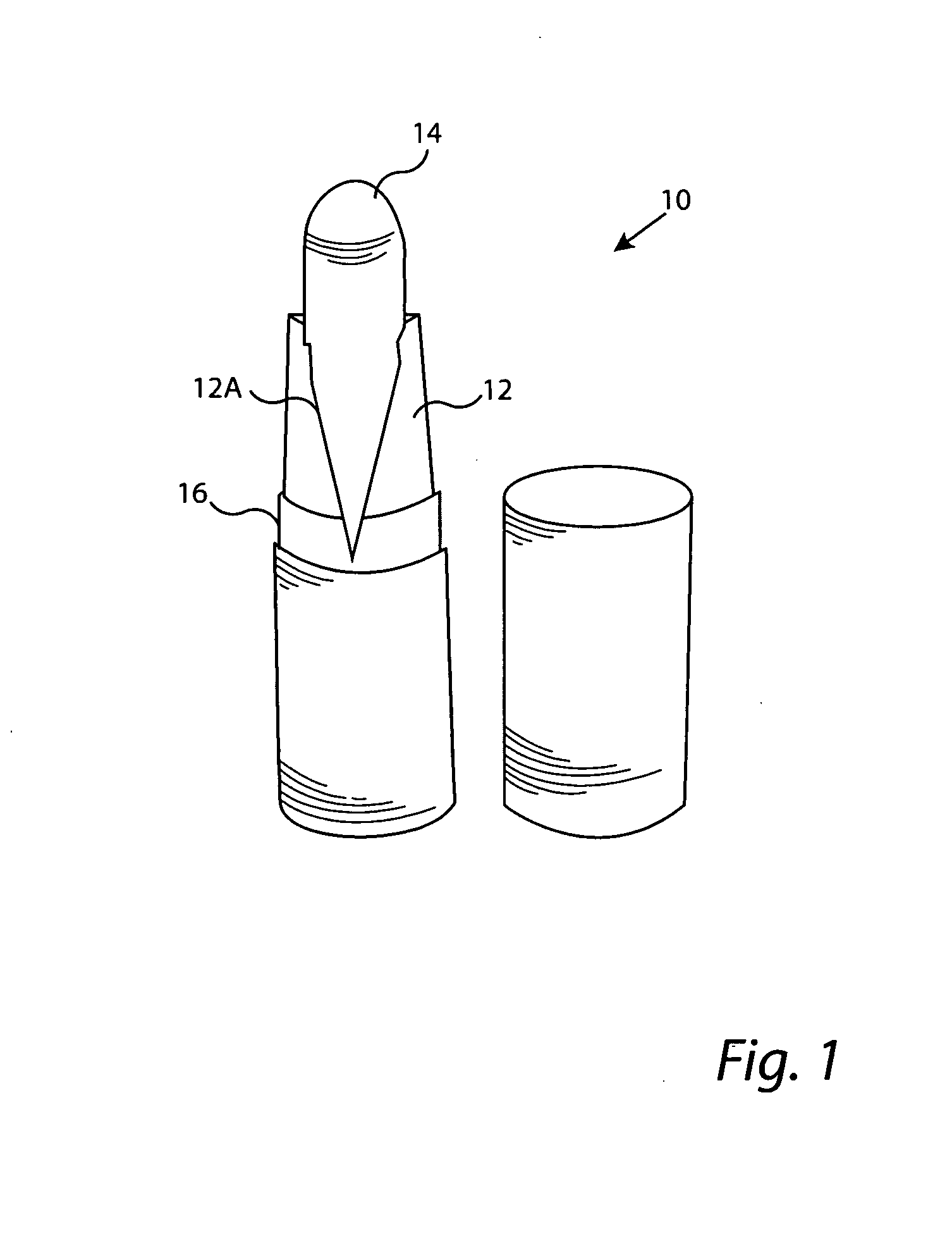 System for reducing residual material retained in a dispenser