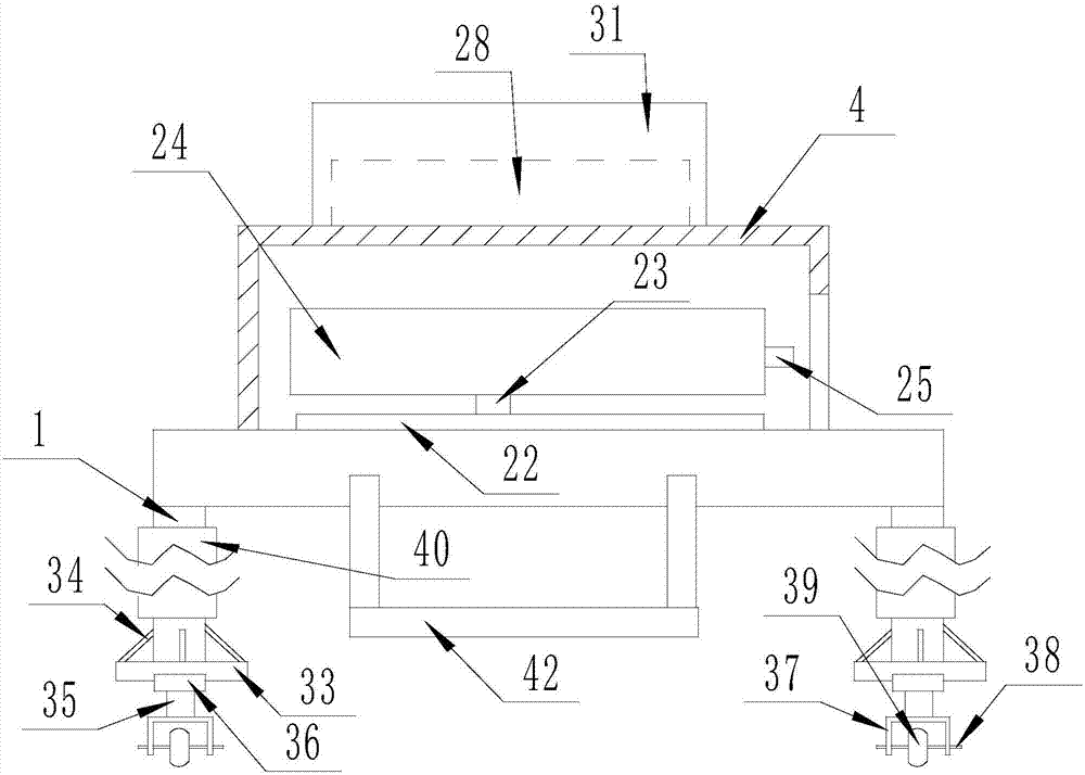 Movable device for long cutting of cement surface