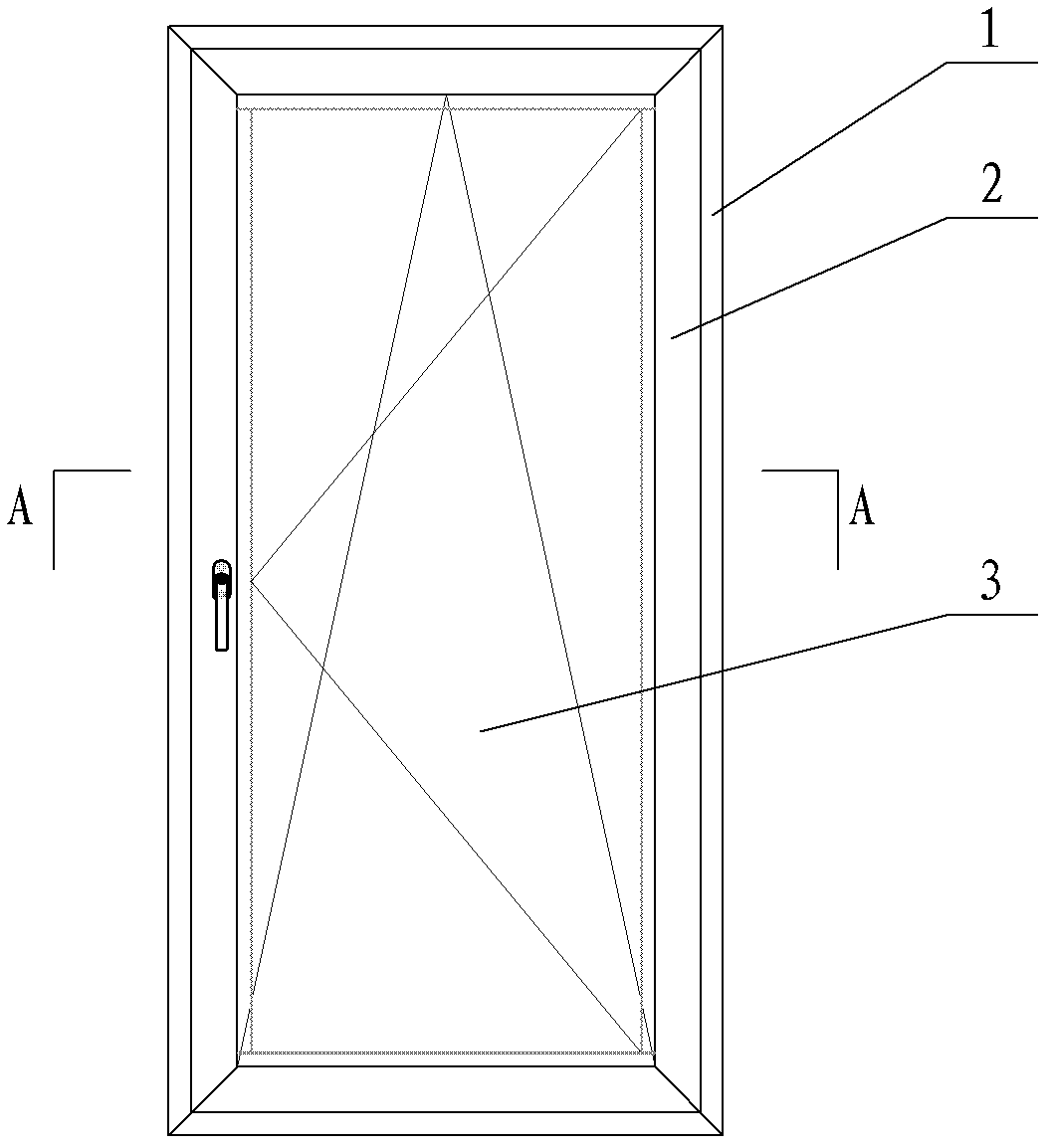 Natural veneer composite heat-insulating plastic steel doors and windows