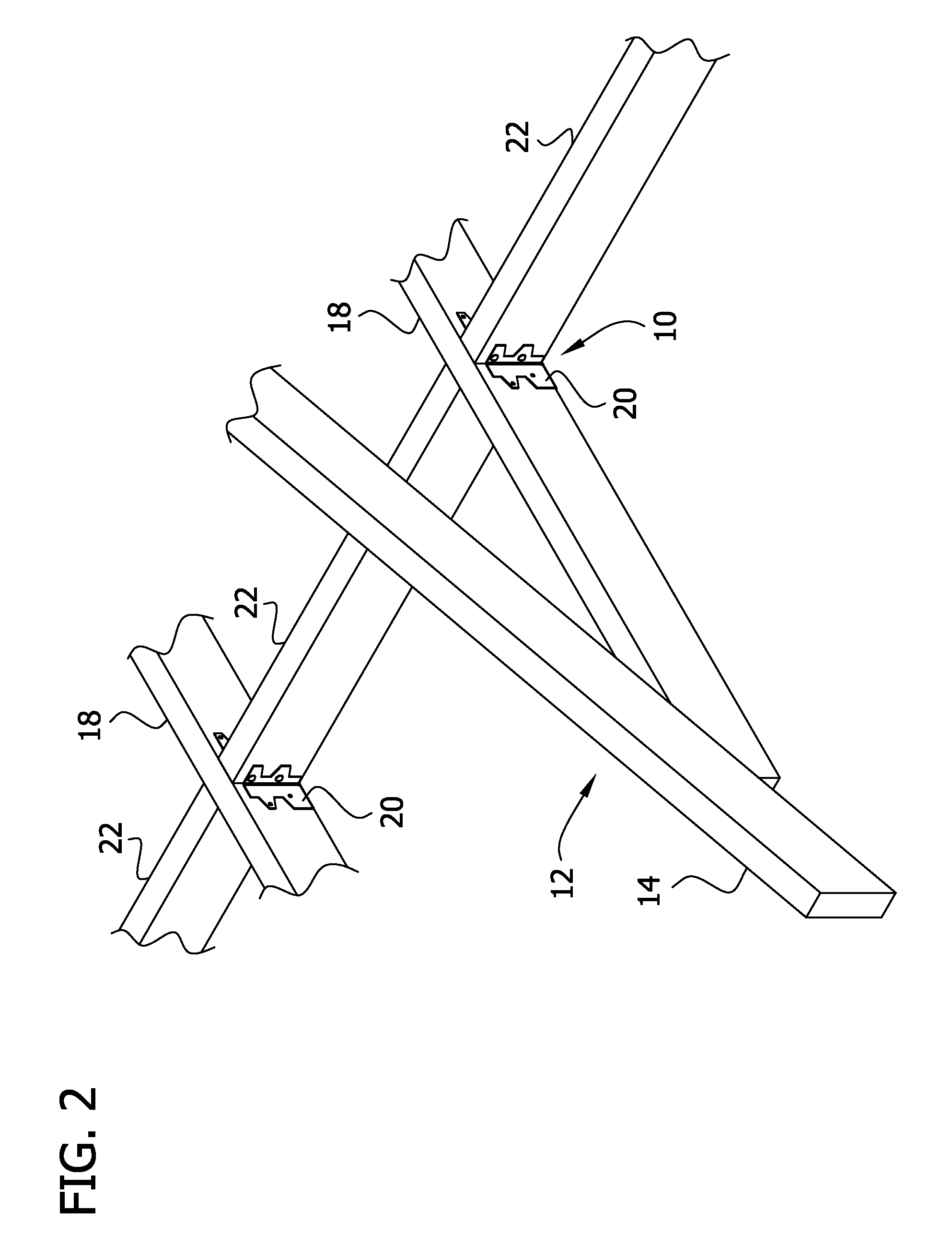 Saddle hanger for a structure