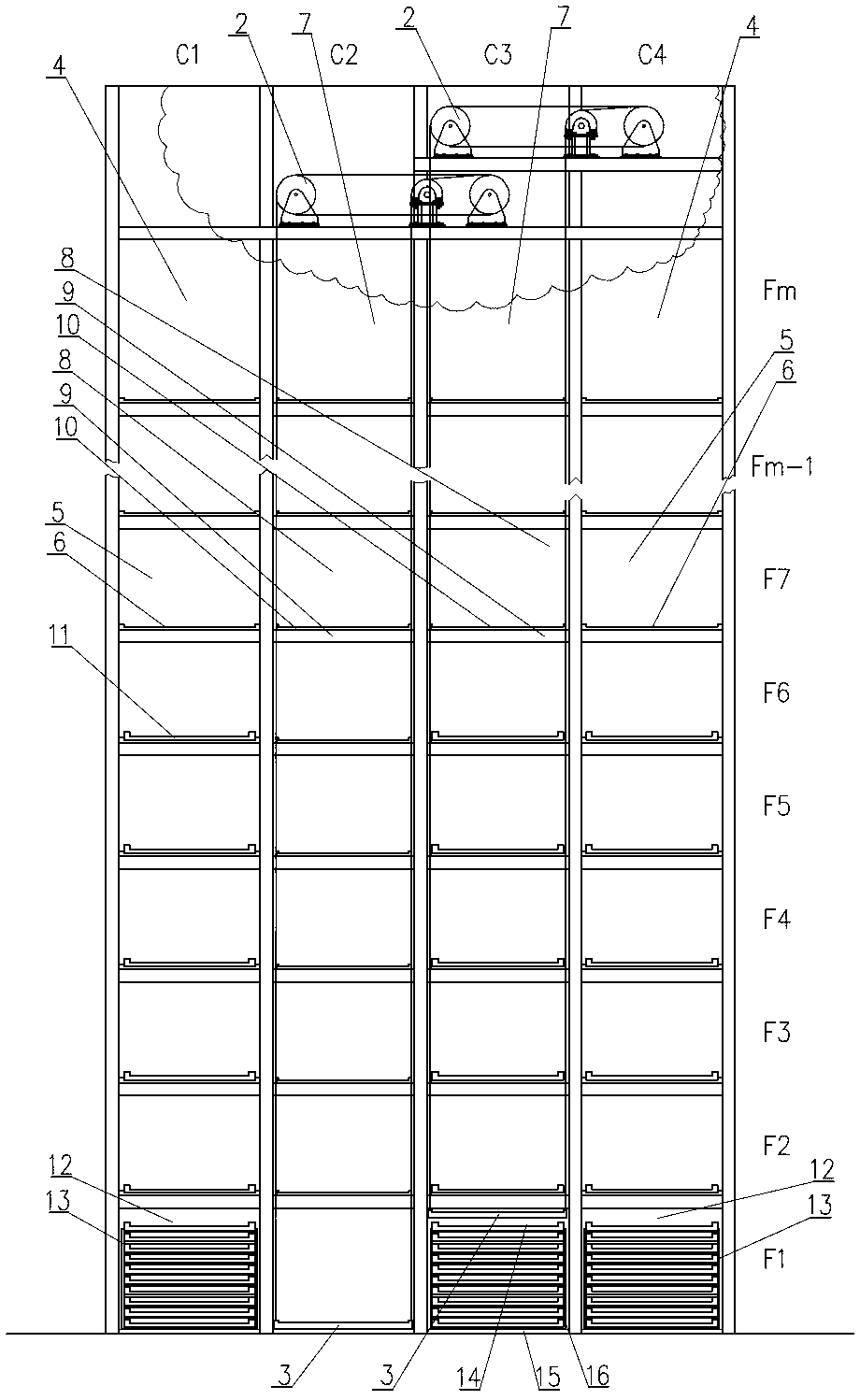 Parking equipment for temporarily storing unloaded vehicle board for later use without exchanging vehicle loading boards