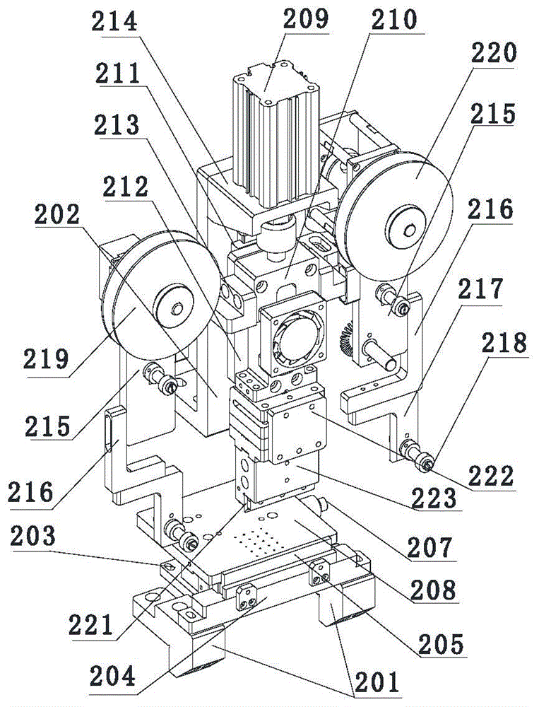 Glass circuit board based FPC (flexible printed circuit) board hot-pressing device, processing system and method