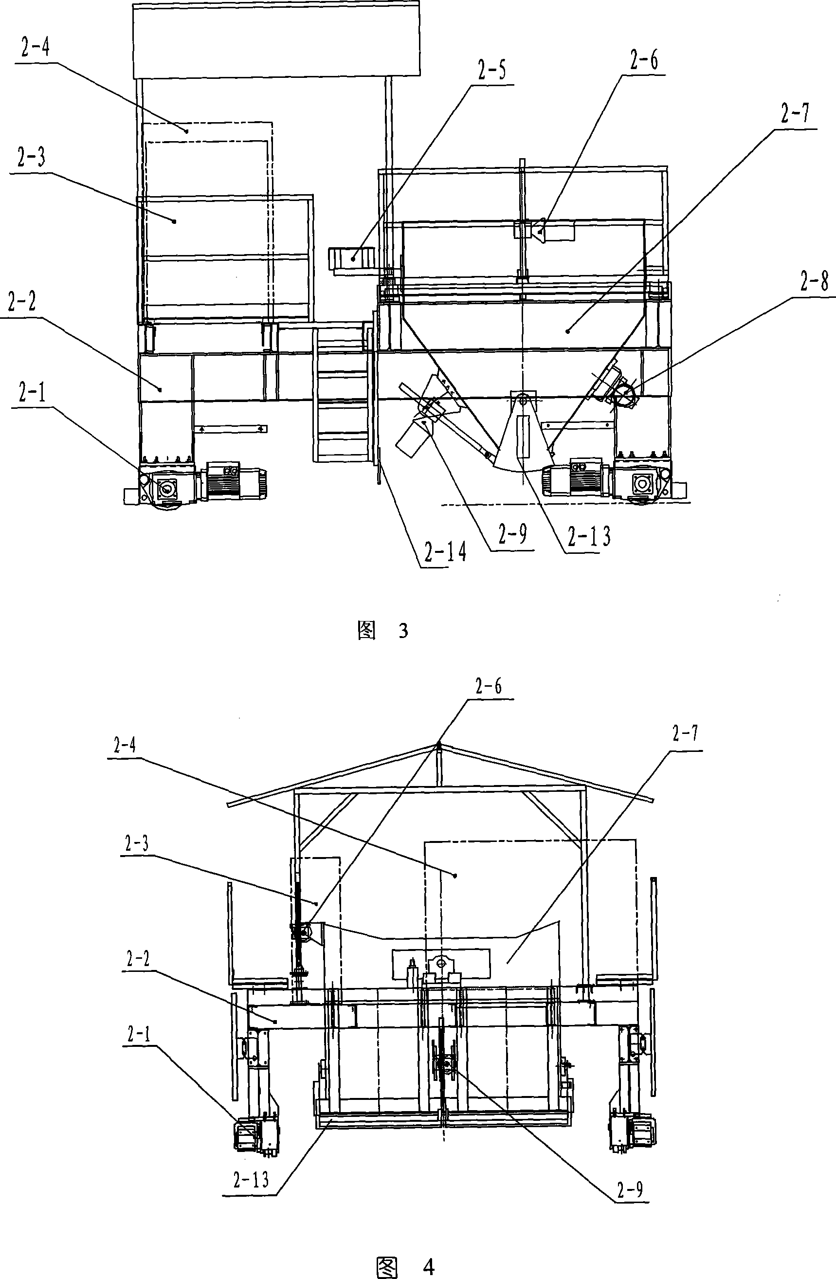 Laying construction method and device for double-block type ballastless track sleeper