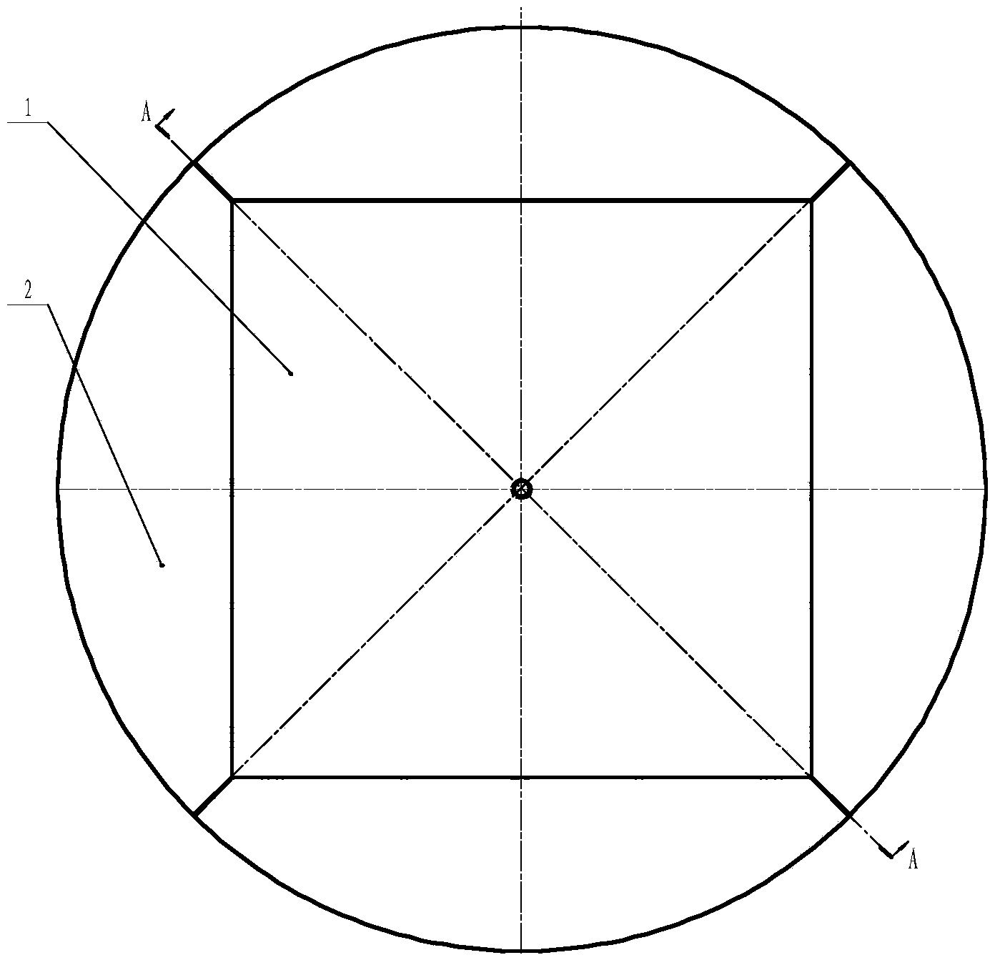 Split type high-accuracy antenna reflector adopting all-composite material