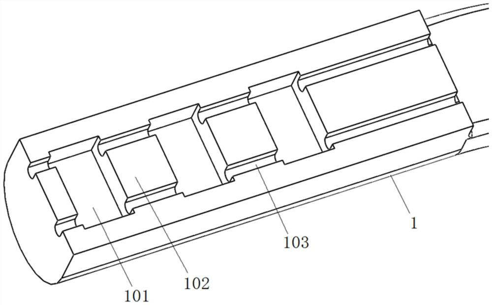 Rectal mucosa columnar folding and suturing device