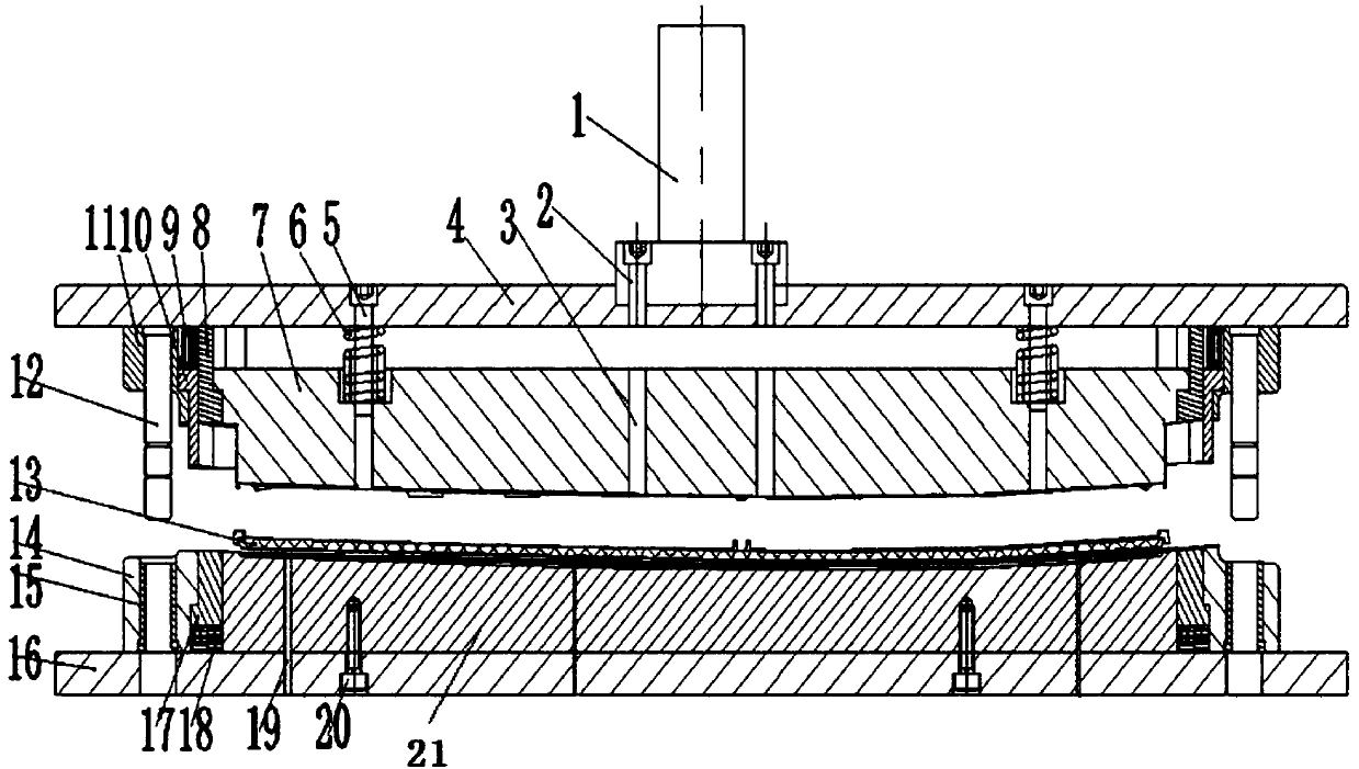 PET membrane punching mold forming by IMR and application method thereof