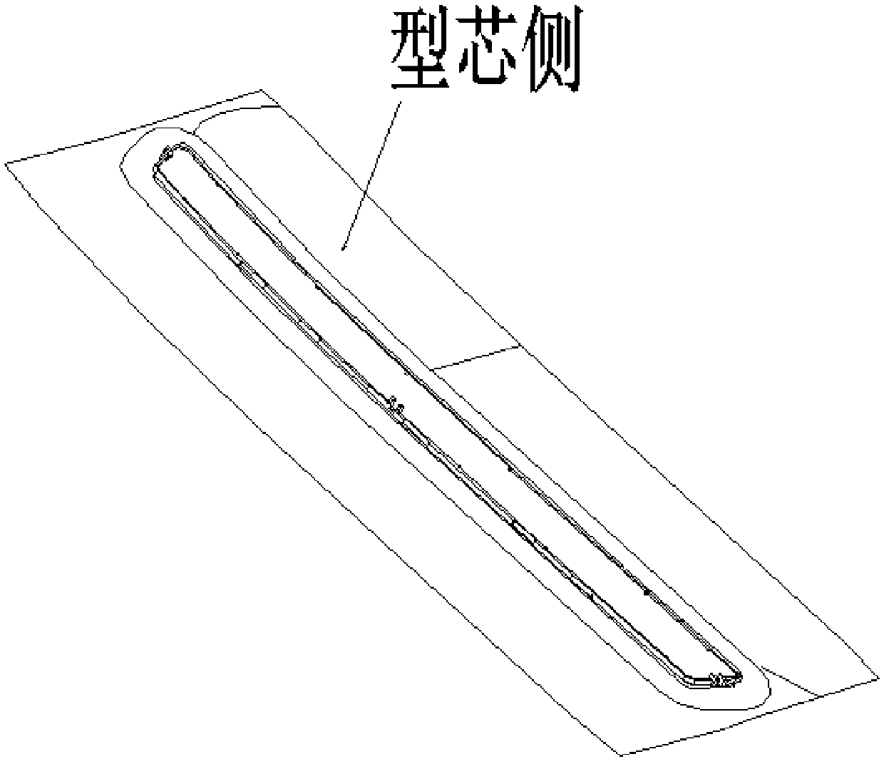 PET membrane punching mold forming by IMR and application method thereof