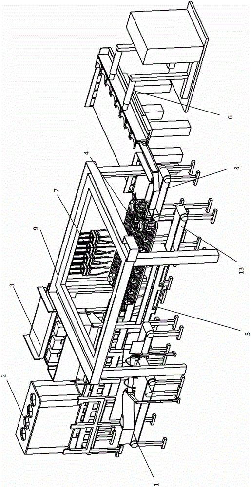 Automatic flower transplanting device