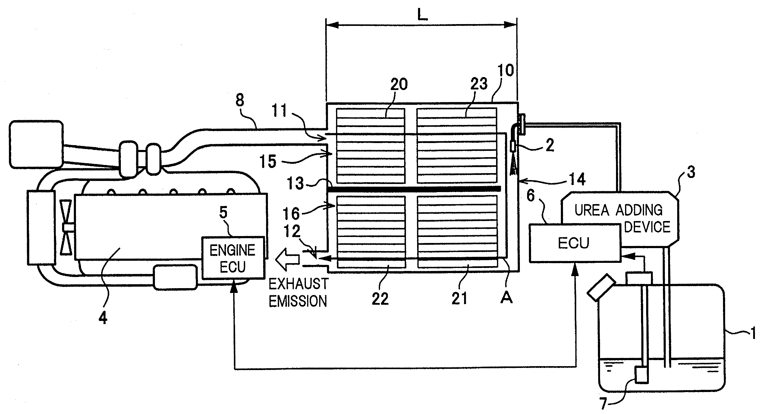 Exhaust emission purifying apparatus