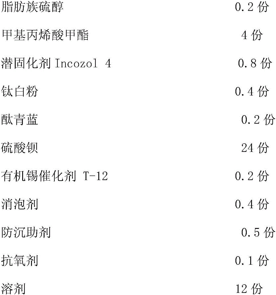 Single-component exposed acrylic acid modified polyurethane waterproof paint and preparation method