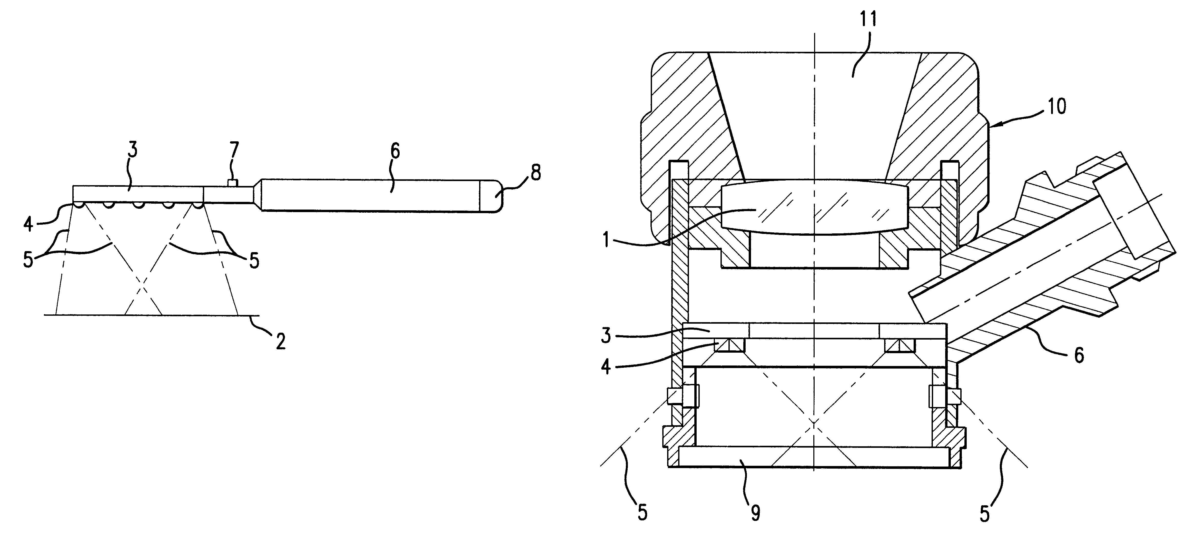 Illuminated optical enlargement device