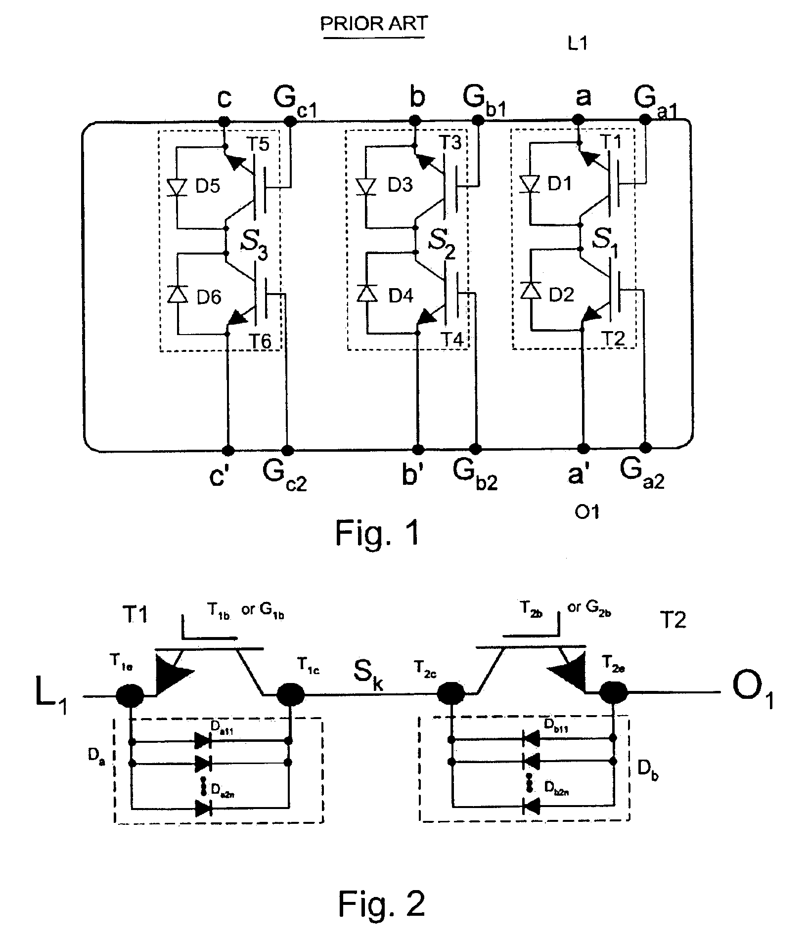 High-power, integrated AC switch module with distributed array of hybrid devices