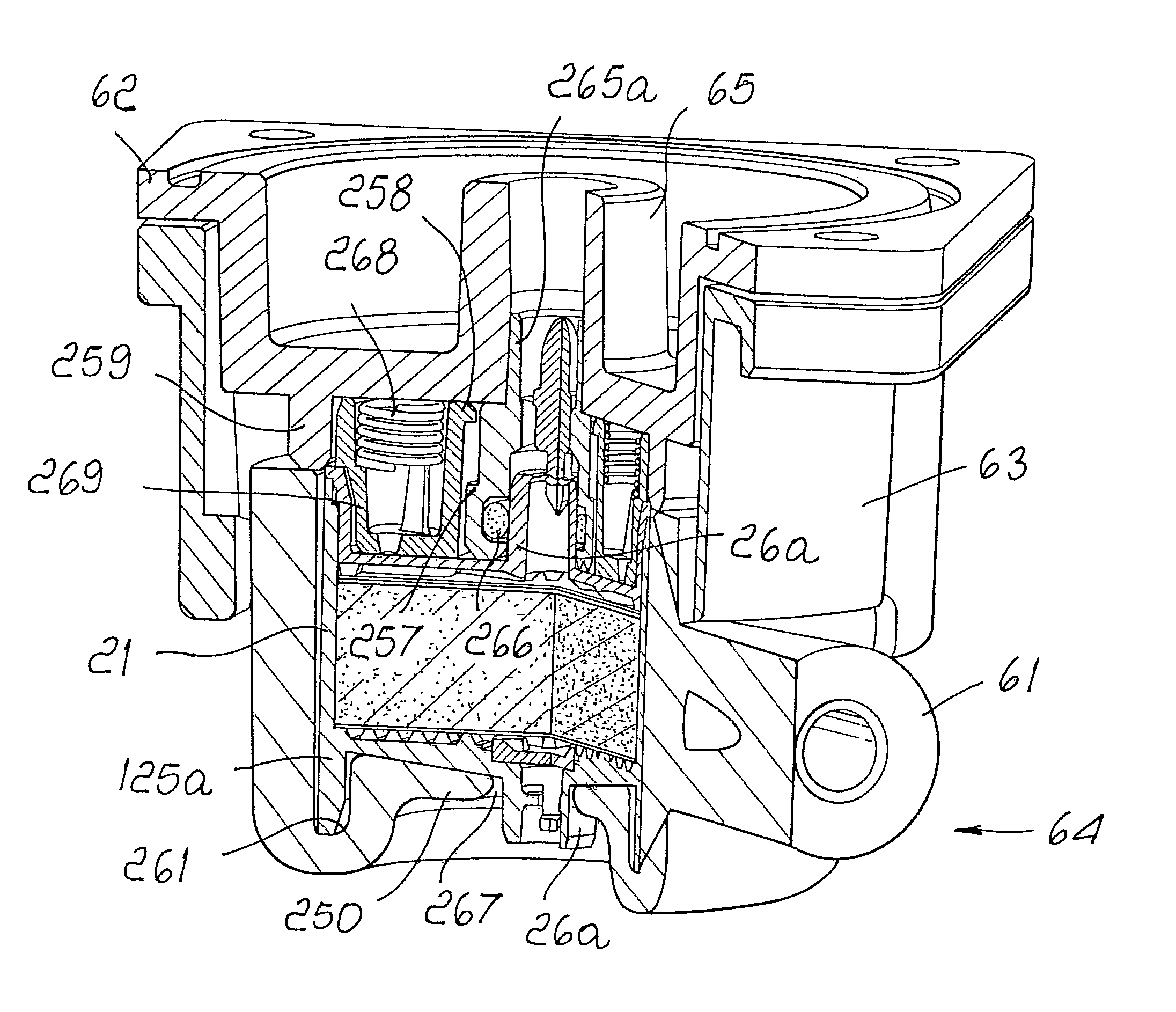 Beverage extraction assembly for extracting a beverage from a particulate substance contained in a cartridge