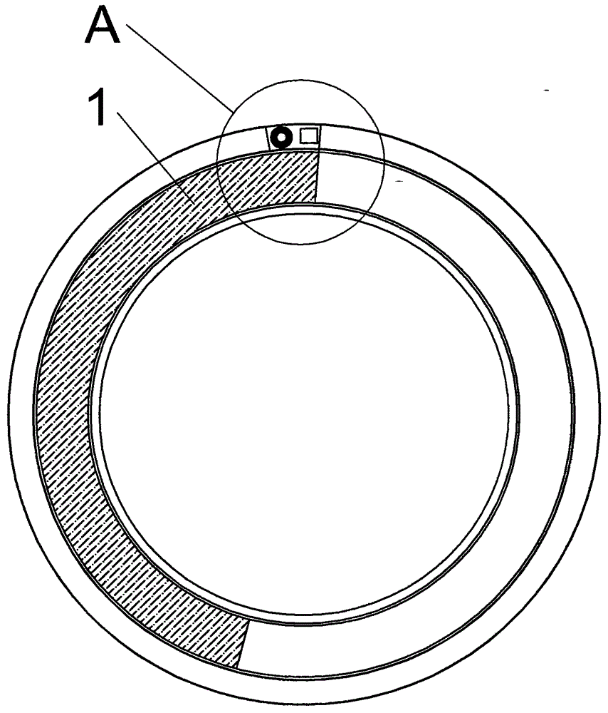 Vertical flue gas desulfurization purifying device for annular moving tunnel kiln