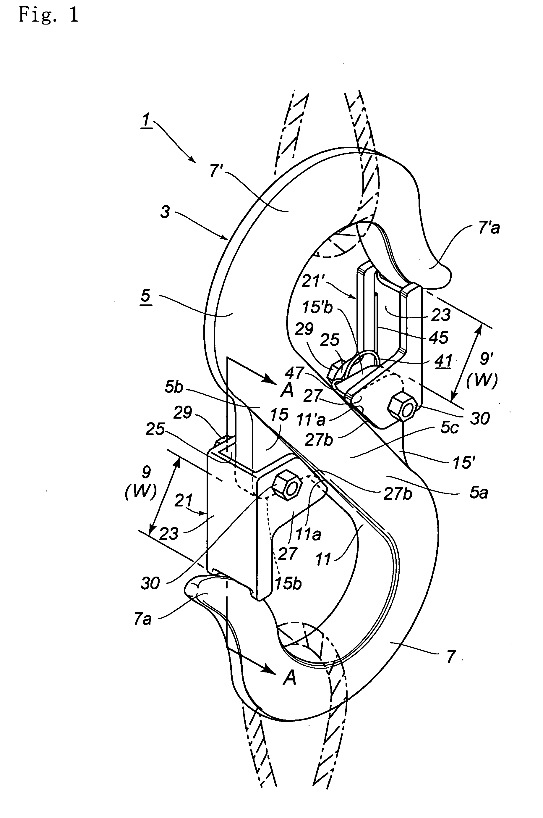 Hanger for rope or the like