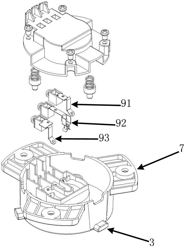 Lamp fixing base, lamp connecting base and lamp fixing device