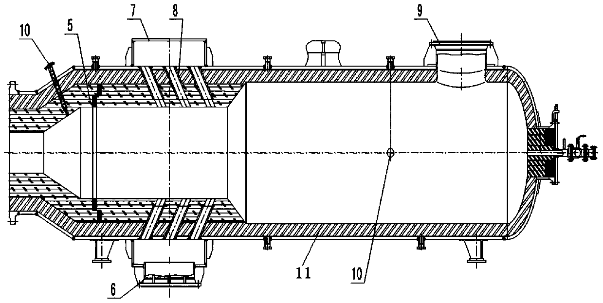 A Ring-Wall Protected Combustion Furnace and Its Numerical Simulation Method for Heat and Mass Transfer