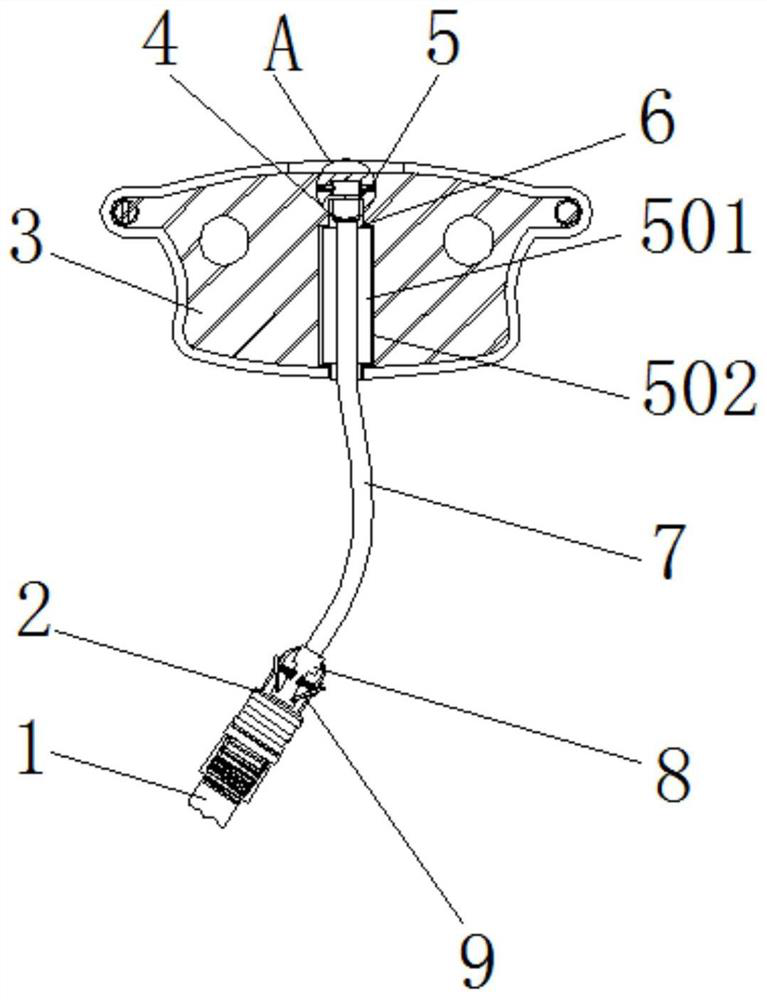 Automobile brake pad abrasion sensor