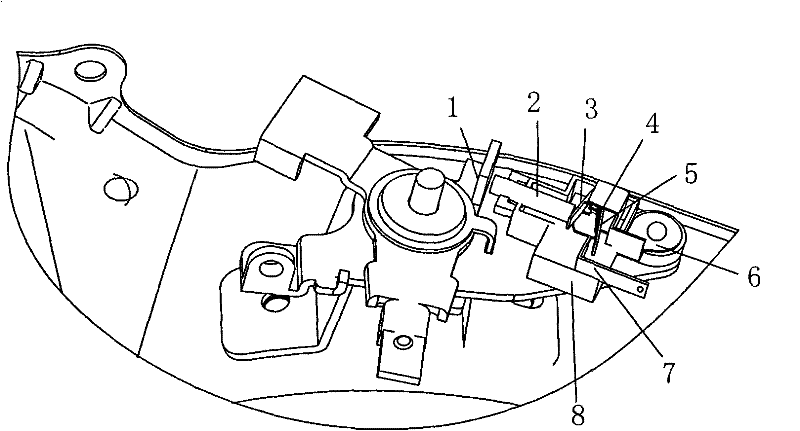 Idling flameout switch of general gasoline engine