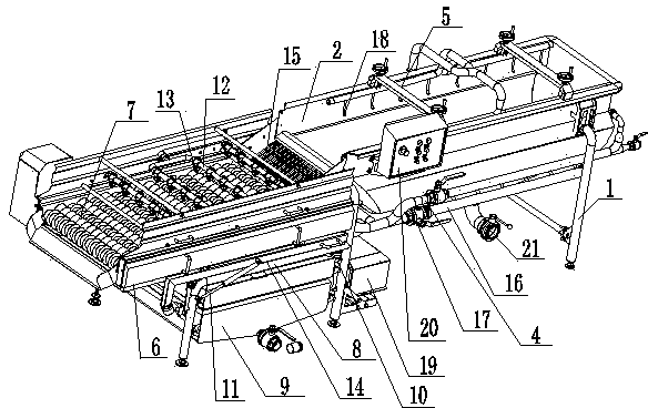 Chinese date comprehensive cleaning integral machine