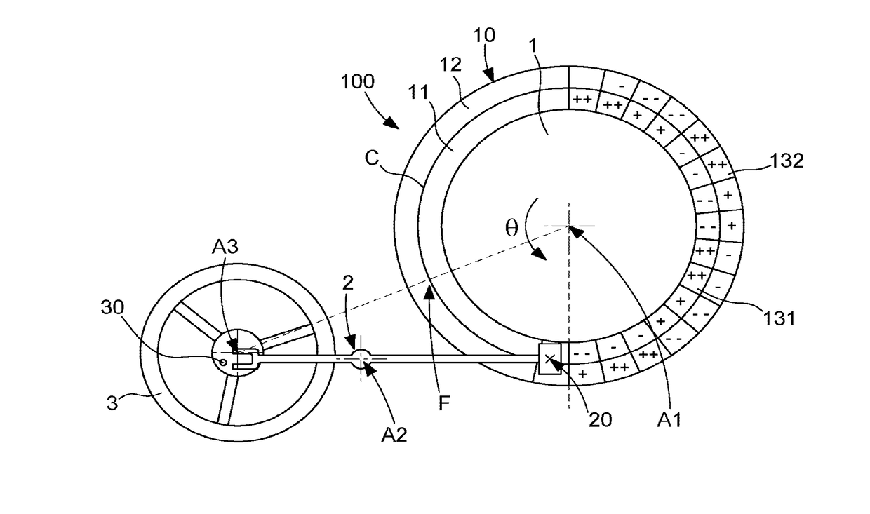 Magnetic escape wheel set for timepieces