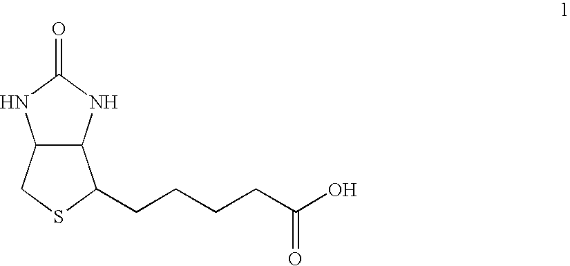 Water soluble multi-biotin-containing compounds