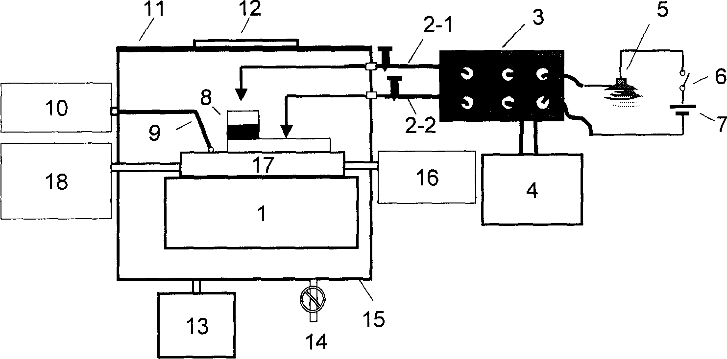 Method for reliable contact of probe and nano-electrode of phase transformation memory device unit