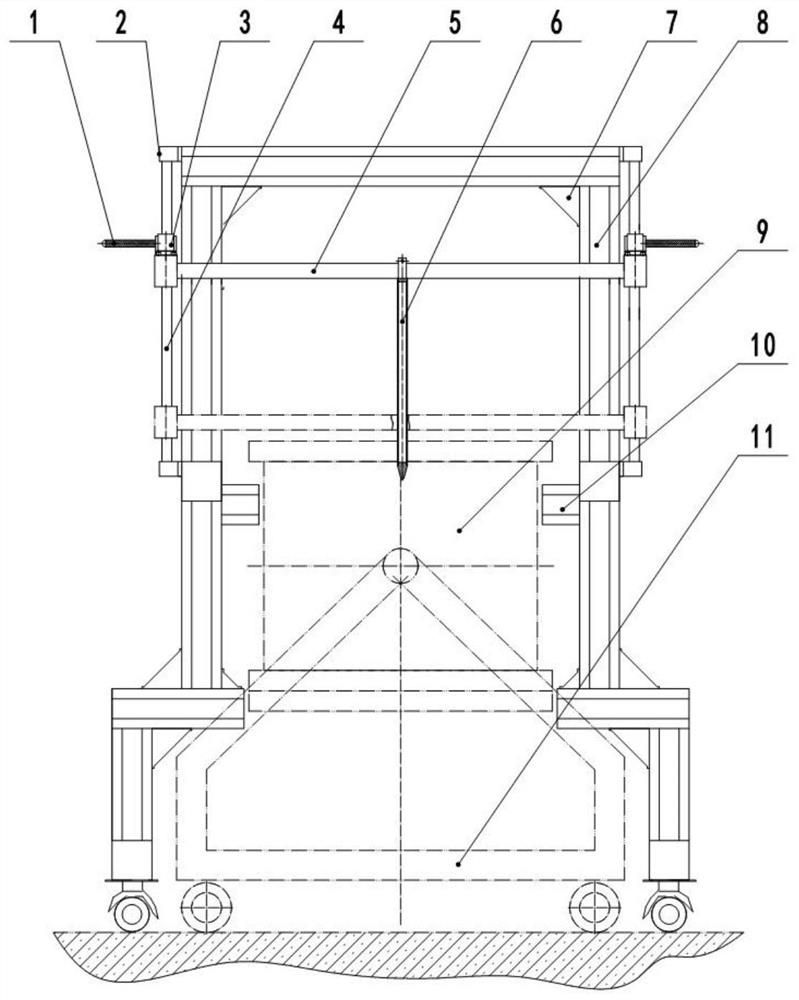 Multi-point compaction device used in model sand filling process in heavy oil thermal recovery experiment