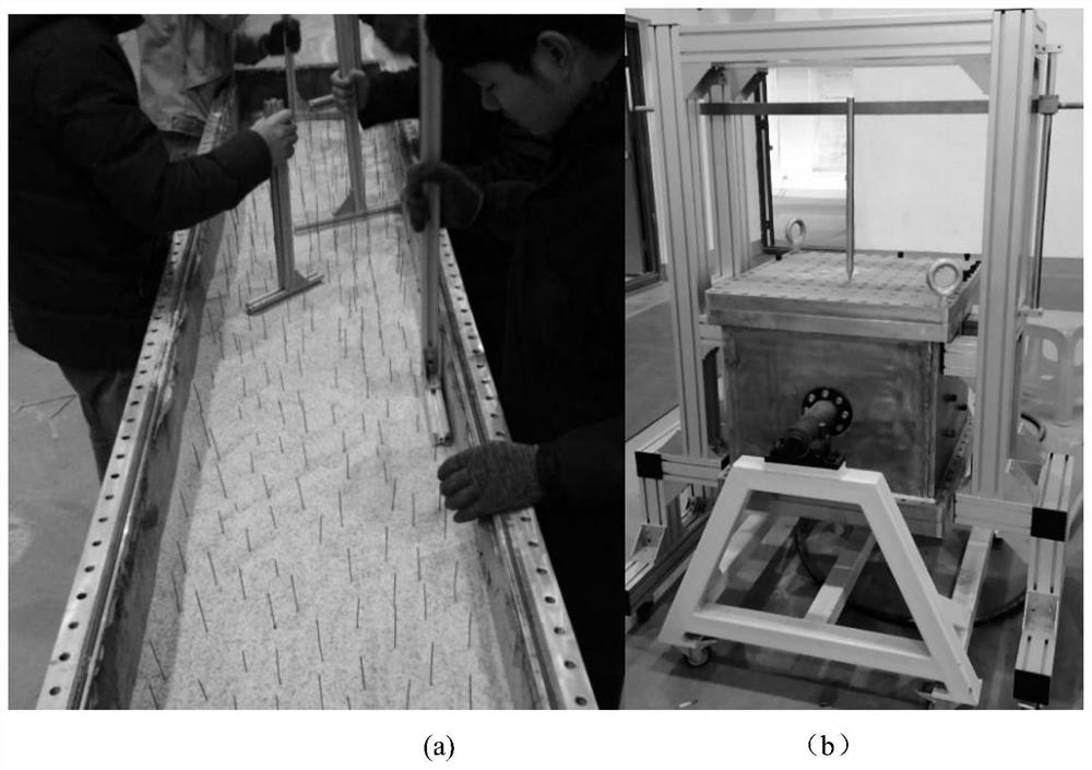 Multi-point compaction device used in model sand filling process in heavy oil thermal recovery experiment