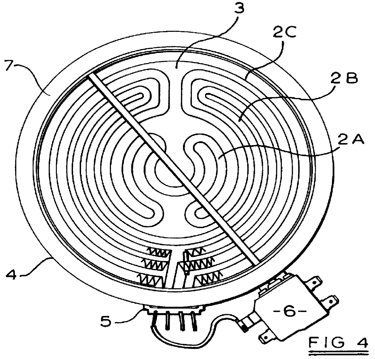 Apparatus for controlling an electric heater energized from a single voltage alternating current supply