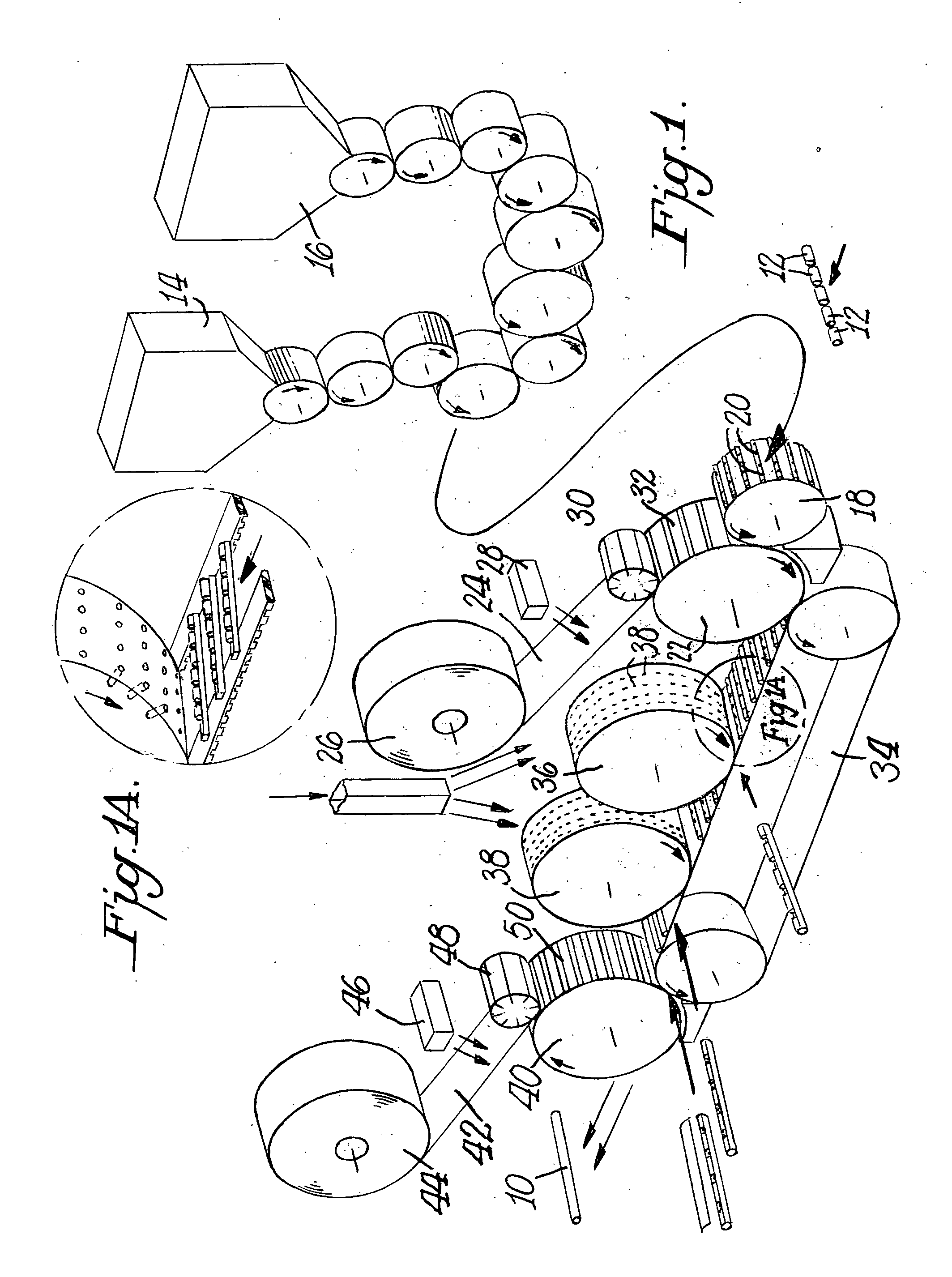 Parallel cigarette filter combining techniques with particle filling of cavities