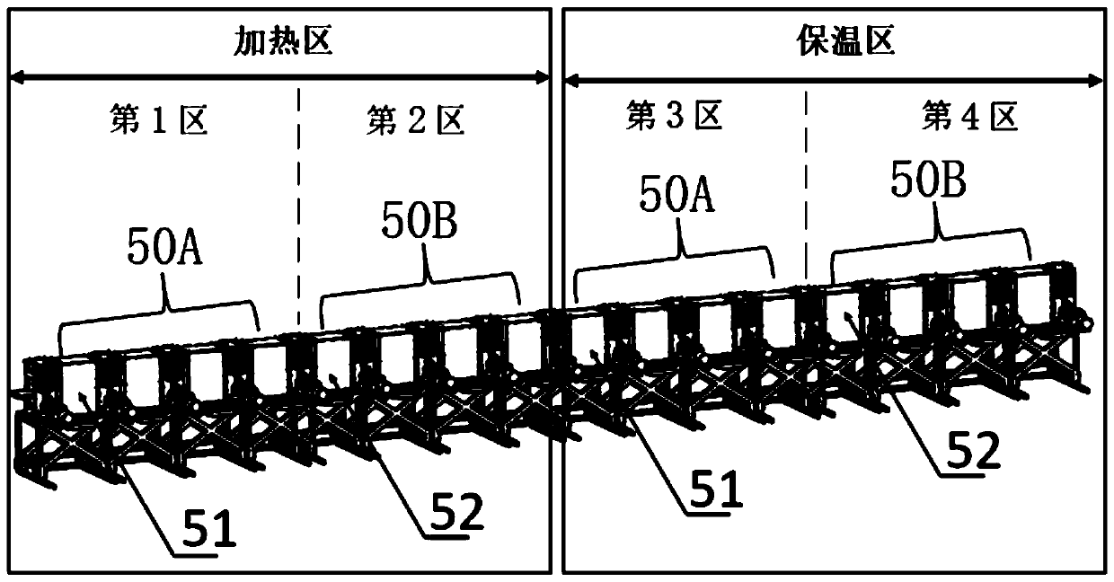 Transverse and longitudinal magnetic alternating induction heating system and heating method