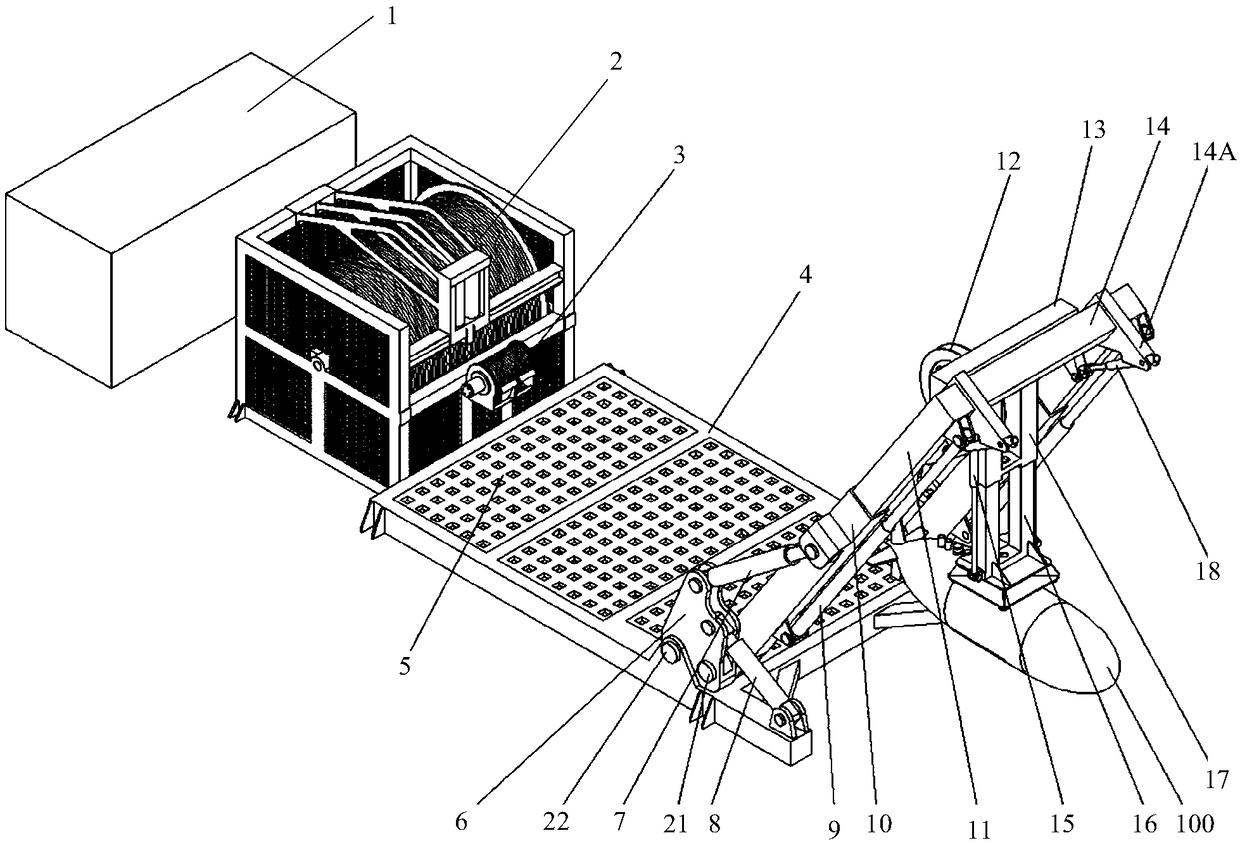 Launching and retrieval gantry crane system for shipborne unmanned submersible device