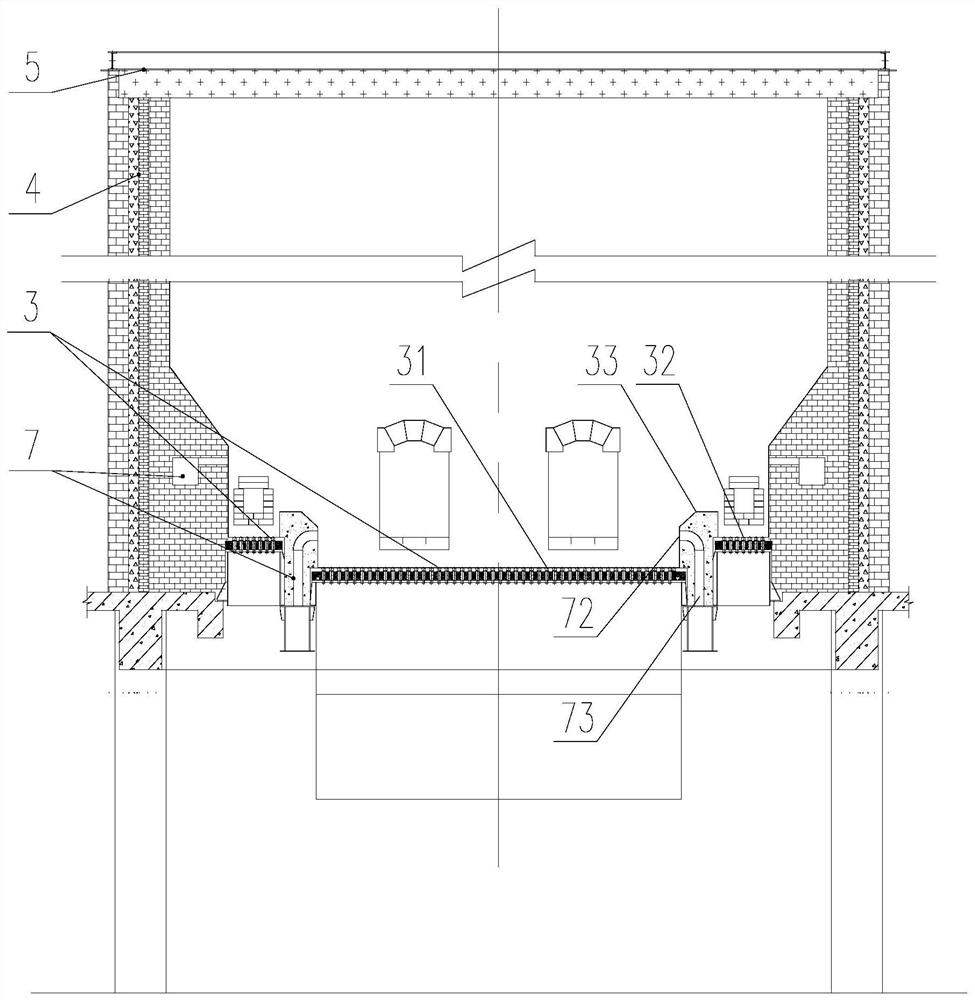 An environmentally friendly and energy-saving hot blast stove capable of high-power heating and adjustable heating power