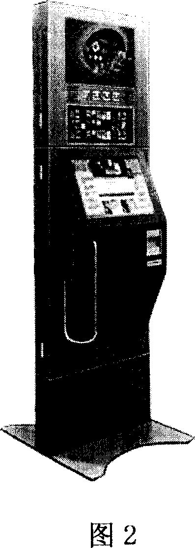 Self-help operating machine apparatus and implementing method thereof